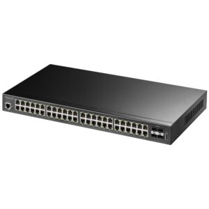 Cudy GS2048PS4 Valdomas L2 Gigabit Ethernet (10/100/1000) Maitinimas per Eternetą (PoE) Juoda - Image 2