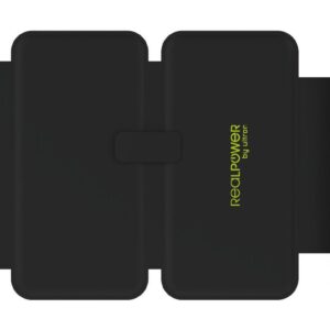 RealPower PB-20000 Solar 20000 mAh Belaidis įkrovimas Juoda, Žalia - Image 2