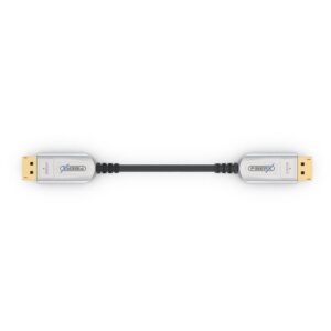 FiberX FX-I260-010 „DisplayPort“ kabelis 10 m Juoda, Sidabras - Image 2