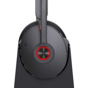 Yealink BH74 + Stand Teams USB-C/A Laisvų rankų įranga Bevielis Su lankeliu Biuras / skambučių centras USB Type-C / USB Type-A Bluetooth Įkrovimo stovas Juoda - Image 3