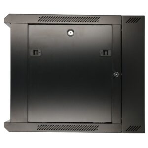 Extralink 9U 600X600 AZH WALL-MOUNTED RACKMOUNT CABINET SWING TYPE BLACK Sieninis stovas Juoda - Image 2