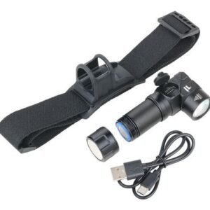 TROIKA ECO KNICKLICHT MICRO Juoda Rankinis žibintuvėlis + galvos žibintuvėlis SMD LED