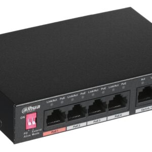 Dahua Technology PFS3006-4ET-60 Ne-valdomas L2 Fast Ethernet (10/100) Maitinimas per Eternetą (PoE) Juoda