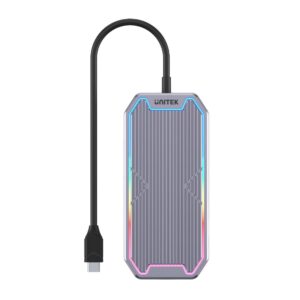 UNITEK uHUB S7+ Vielinis USB 3.2 Gen 2 (3.1 Gen 2) Type-C Pilka - Image 3