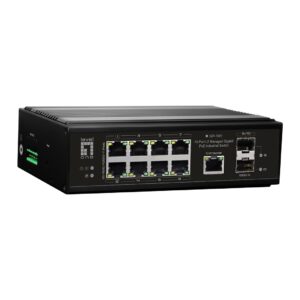 LevelOne IGP-1061 tinklo komutatorius Valdomas L2 Gigabit Ethernet (10/100/1000) Maitinimas per Eternetą (PoE) Juoda - Image 1