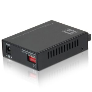 LevelOne GVT-2001 tinklo medijos keitiklis 1000 Mbit/ai 850 nm Keli režimai Juoda - Image 2