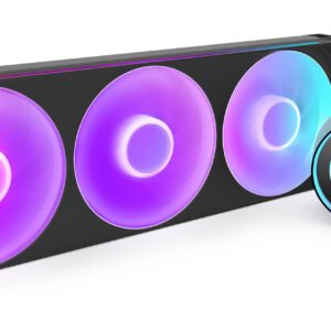NZXT Kraken Elite 420 RGB Procesorius Universalusis skystinis aušintuvas 14 cm Juoda 1 vnt - Image 2