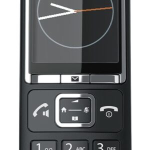 Gigaset COMFORT 550HX Analoginio ryšio / DECT telefonas Skambintojo ID Juoda