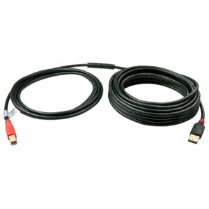 Lindy 42762 USB kabelis USB 2.0 15 m USB A USB B Juoda, Raudona - Image 2