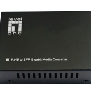 LevelOne GVT-2016 tinklo medijos keitiklis 1000 Mbit/ai Keli režimai, Vienas režimas Juoda - Image 2