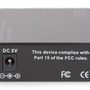 Digitus DN-82124 tinklo medijos keitiklis 1000 Mbit/ai 1310 nm Vienas režimas, Keli režimai Juoda - Image 2