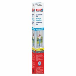 TESA tinklelis nuo vabzdžių durims, lamelių tipo, juodas, 0,95m x 2,2m STANDARD