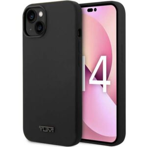 Tumi TUHCP14MSK Apple iPhone 14 Plus / 15 Plus 6.7" juodos spalvos kietas dėklas Liquid Silicone - Image 1