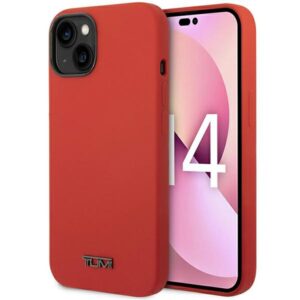 Tumi TUHCP14SSR Apple iPhone 14 / 15 / 6.1" red kietas dėklas Liquid Silicone - Image 1