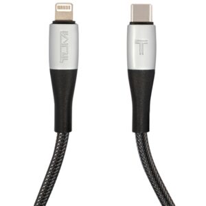 TUMI TUCCSMFI USB-C - Lightning Kabelis 1.5m Fast Charging juodos spalvos - Image 2