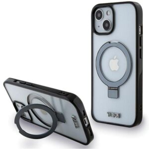 Tumi TUHMP15SSSFC Apple iPhone 15 / 14 / 13 6.1" baltos spalvos kietas dėklas with skaidrus Ring Stand and MagSafe - Image 1