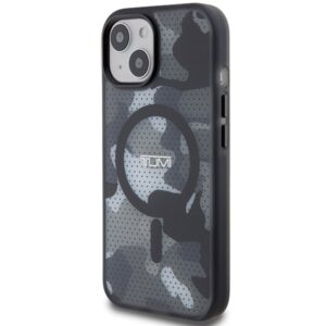 Tumi TUHMP15STCAMK Apple iPhone 15 / 14 / 13 6.1" juodos spalvos kietas dėklas with Frosted Camo Print and MagSafe - Image 2