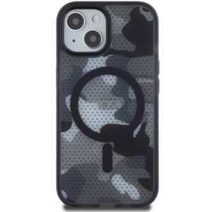 Tumi TUHMP15STCAMK Apple iPhone 15 / 14 / 13 6.1" juodos spalvos kietas dėklas with Frosted Camo Print and MagSafe - Image 3