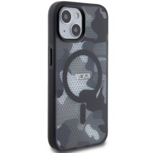 Tumi TUHMP15STCAMK Apple iPhone 15 / 14 / 13 6.1" juodos spalvos kietas dėklas with Frosted Camo Print and MagSafe - Image 4