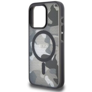 Tumi TUHMP15LTCAMK Apple iPhone 15 Pro 6.1" juodos spalvos kietas dėklas with Frosted Camo Print and MagSafe - Image 6