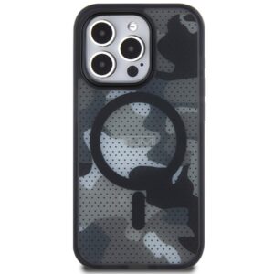 Tumi TUHMP15XTCAMK Apple iPhone 15 Pro Max 6.7" juodos spalvos kietas dėklas with Frosted Camo Print and MagSafe - Image 3