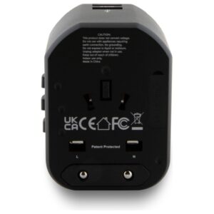 TUMI TUTA20WMSLK travel adapter 20W USB-C / 2xUSB-A black - Image 3
