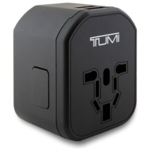 TUMI TUTA20WMSLK travel adapter 20W USB-C / 2xUSB-A black - Image 4
