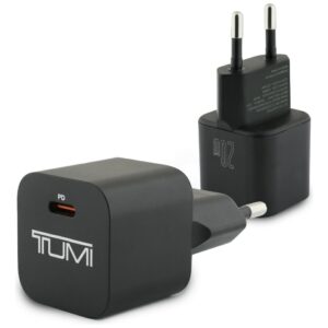 Laidinis įkroviklis TUMI Smart Power 20W USB-C juodos spalvos - Image 1