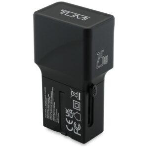 Power Charger TUMI Kelioninis įkroviklis 25W USB-C / USB-A + Cable USB-C/USB-C juodos spalvos - Image 3