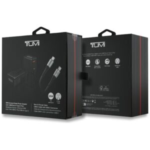 Power Charger TUMI Kelioninis įkroviklis 25W USB-C / USB-A + Cable USB-C/USB-C juodos spalvos - Image 9