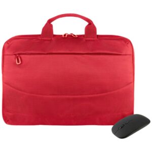 Tucano Borsa Idea set: 15.6" krepšys kompiuteriui + pelė red - Image 1