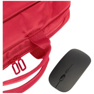 Tucano Borsa Idea set: 15.6" krepšys kompiuteriui + pelė red - Image 2