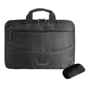 Tucano Borsa Idea set: 13.3"/14" krepšys kompiuteriui + pelė juodos spalvos - Image 1