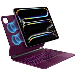 TypeDėklas Edge Keyboard Dėklas skirtas Apple iPad Pro 11" (2024/2025) - Raspberry