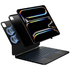 Dėklas TypeDėklas Edge + su klaviatūra skirtas Apple iPad Air 13" 2024/2025 juodos spalvos
