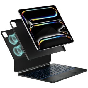 Dėklas TypeDėklas Edge + su klaviatūra skirtas Apple iPad Pro 13" 2024/2025 juodos spalvos