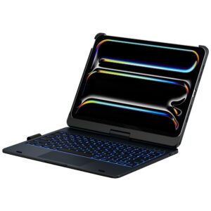 Dėklas TypeDėklas Flexbook Touch su klaviatūra skirtas Apple iPad Pro 11" 2024/2025 juodos spalvos