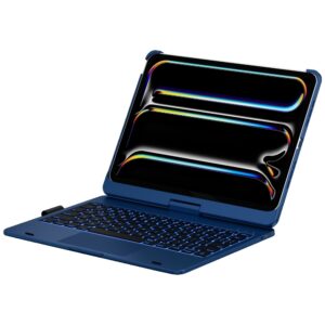 Dėklas TypeDėklas Flexbook Touch su klaviatūra skirtas Apple iPad Pro 11" 2024/2025 dark blue