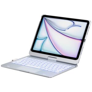 Dėklas TypeDėklas Flexbook Touch su klaviatūra skirtas Apple iPad Air 11" M2 2024 / M3 2025 / M4 2026 silver