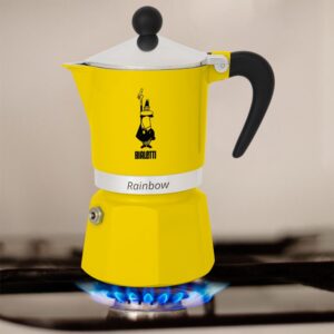 Bialetti Rainbow Mokos gaminimo indas Juoda, Geltona - Image 3