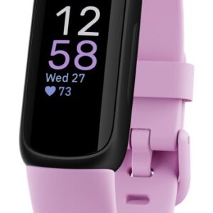 Fitbit Inspire 3 AMOLED Ant riešo tvirtinamas aktyvumo sekimo įtaisas Juoda, Alyvų