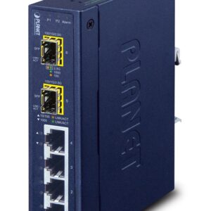 PLANET IGS-620TF tinklo komutatorius Ne-valdomas Gigabit Ethernet (10/100/1000) Mėlyna