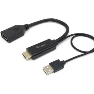 Equip 119039 vaizdo kabelio adapteris 0,15 m HDMI A tipo (standartinis) DisplayPort Juoda