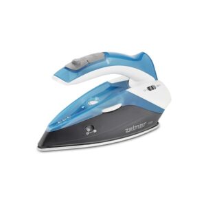Zelmer ZIR0500 Sauso ir garų tipo lygintuvas Nerūdijančio plieno padas 1100 W Juoda, Mėlyna, Balta