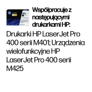 HP 80X High Yield Black Original LaserJet Toner Cartridge
