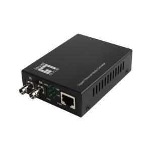 LevelOne GVT-2003 tinklo medijos keitiklis 1000 Mbit/ai 1310 nm Vienas režimas Juoda - Image 1