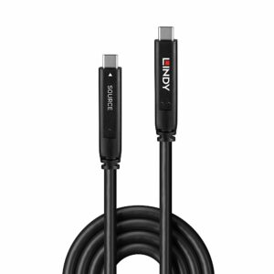 Lindy 43399 USB kabelis USB 3.2 Gen 1 (3.1 Gen 1) 15 m USB C Juoda - Image 2