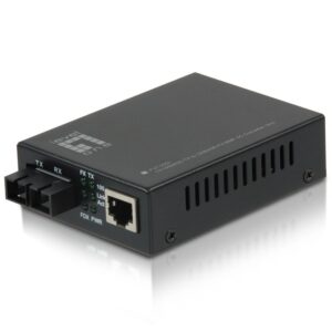 LevelOne FVT-2001 tinklo medijos keitiklis 100 Mbit/ai 1310 nm Keli režimai Juoda - Image 1