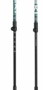 LEKI MAKALU LITE trekingo lazdos, 100–135 cm, žalios ir baltos spalvos