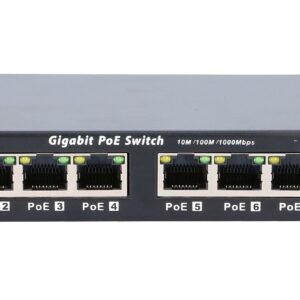 Extralink EX.1025 tinklo komutatorius Ne-valdomas L2 Gigabit Ethernet (10/100/1000) Maitinimas per Eternetą (PoE) 1U Juoda